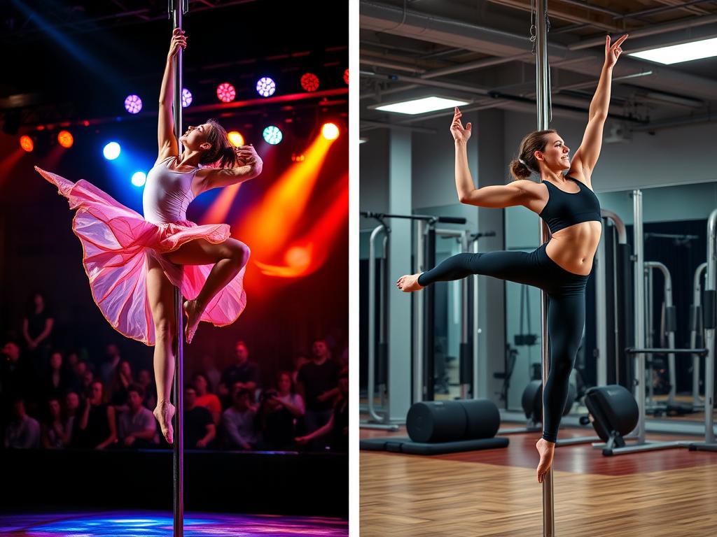 pole dance vs. pole fitness